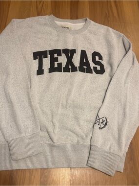 Texas Logo Crewneck Sweatshirt - Light Gray